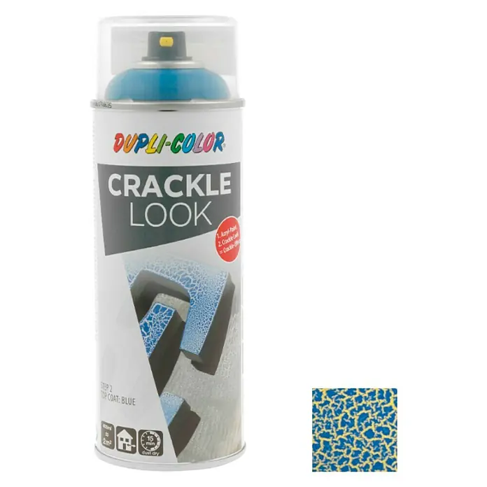 Dupli-Color Speciale spray Crackle Blauw - Blauw, Craquelé-effect, 400 ml