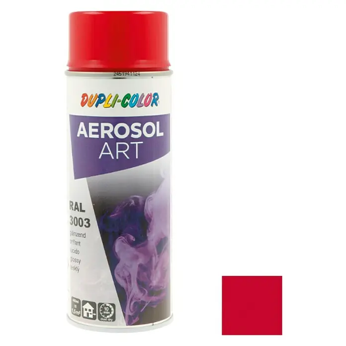 Dupli-Color Aerosol Art Sprayverf RAL 3003 Robijnrood - Robijnrood, 400 ml, Glanzend