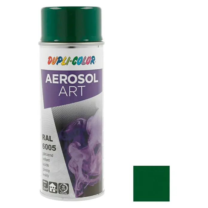 Dupli-Color Aerosol Art Sprayverf RAL 6005 Mosgroen - Mosgroen, 400 ml, Glanzend