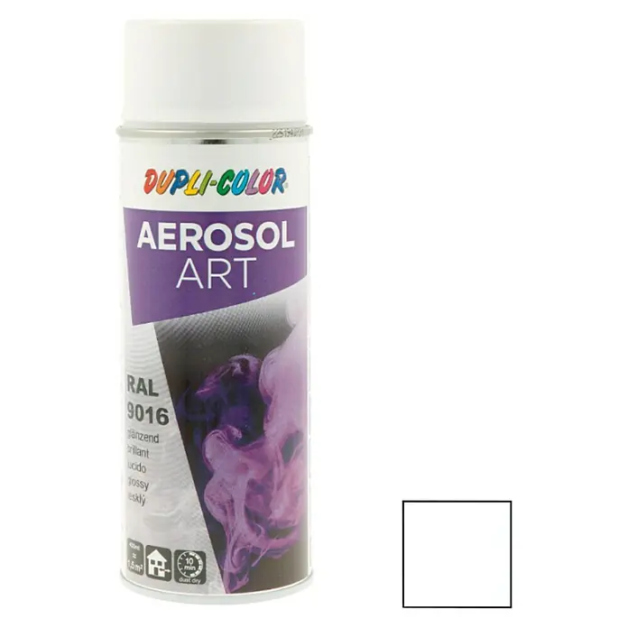 Dupli-Color Aerosol Art Sprayverf RAL 9016 Verkeerswit - Verkeerswit, 400 ml, Glanzend