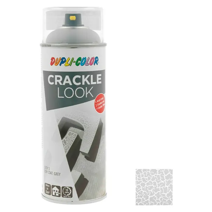 Dupli-Color Speciale spray Crackle Grijs - Grijs, Craquelé-effect, 400 ml