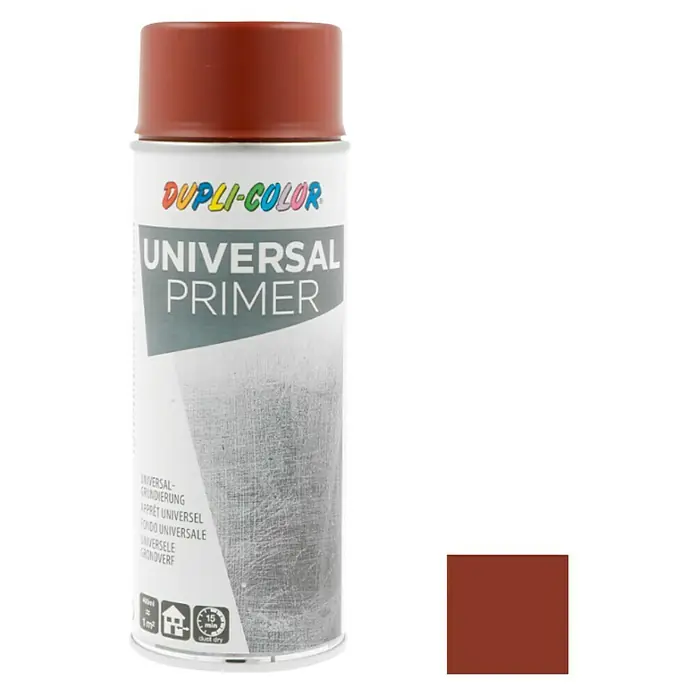 Dupli-Color Basic Universele primer Rood - Rood, 400 ml, Sneldrogend