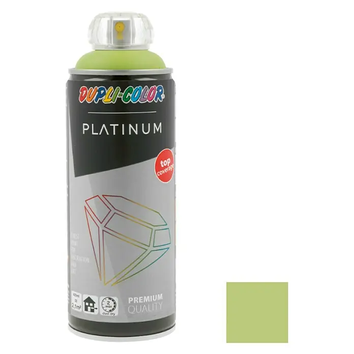 Dupli-Color Platinum Kleurlak, spray Platinum Lentegroen - Lentegroen, 400 ml, Zijdemat