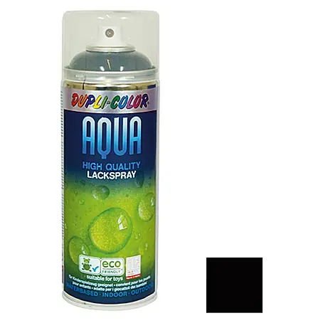 Dupli-Color Aqua Lakspray RAL 9005 Diepzwart