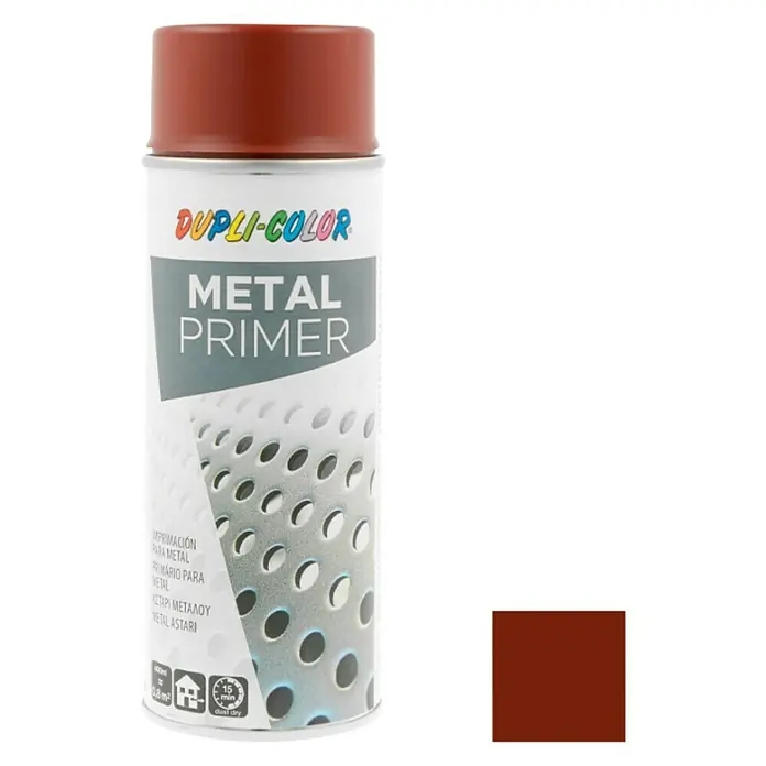 Dupli-Color Basic Imprimación metálica - Rojo-pardo, 400 ml, Mate