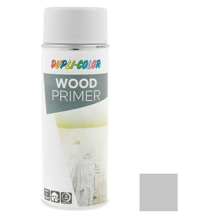 Dupli-Color Basic Imprimación para madera - Gris, 400 ml, Secado rápido