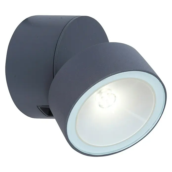 Lutec Aplique exterior LED Trumpet - 8 W, Antracita - Vista frontal