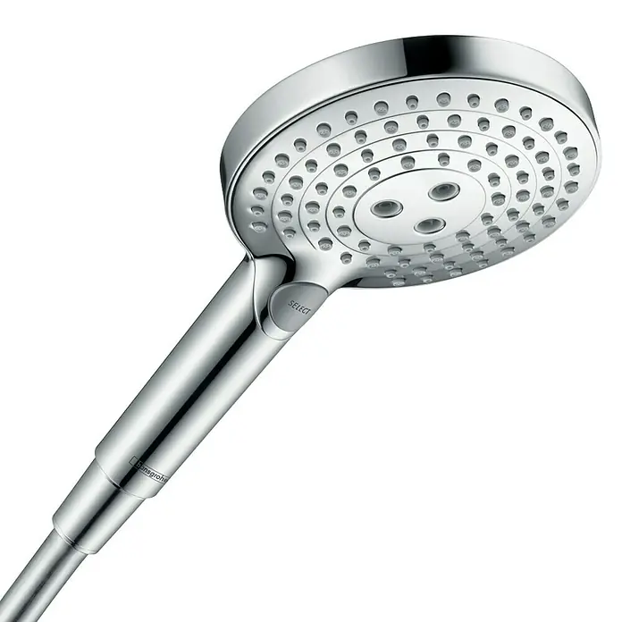 Hansgrohe Handbrause Raindance Select S 120 3jet - Anzahl Funktionen: 3 Stk., Durchmesser: 12,5 cm, Chrom - Vorderansicht