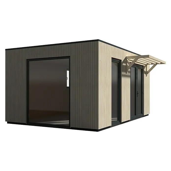 Décor et Jardin Caseta de jardín Studio Como - L x An: 537 x 364 cm, 17,06 m² - Vista de perfil izquierdo