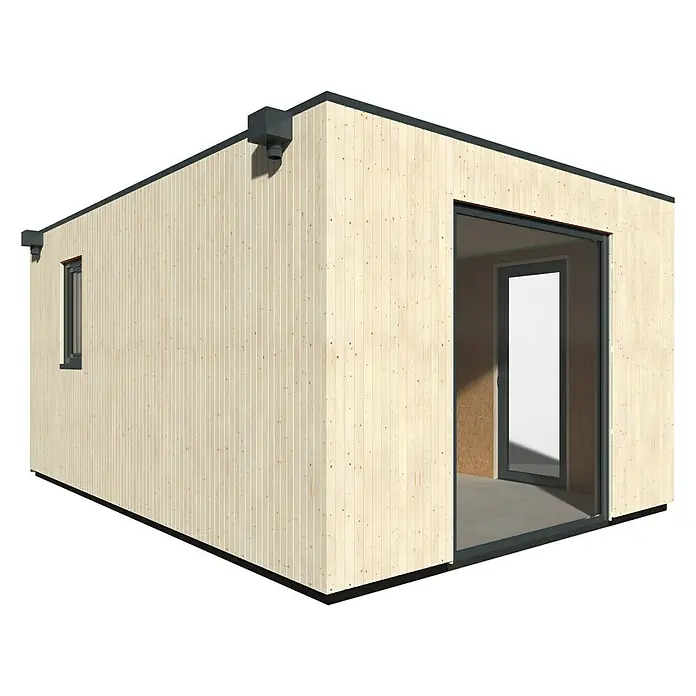 Décor et Jardin Caseta de jardín Studio Como - L x An: 537 x 364 cm, 17,06 m² - Vista trasera