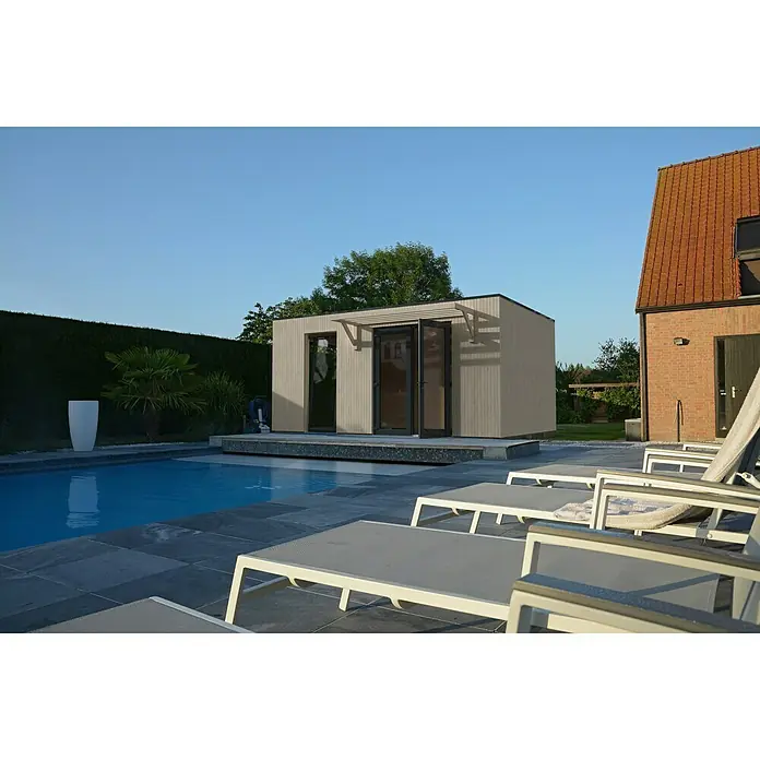 Décor et Jardin Caseta de jardín Studio Como - L x An: 537 x 364 cm, 17,06 m² - Producto en uso