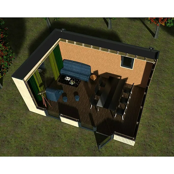 Décor et Jardin Caseta de jardín Studio Como - L x An: 537 x 364 cm, 17,06 m² - Primer plano