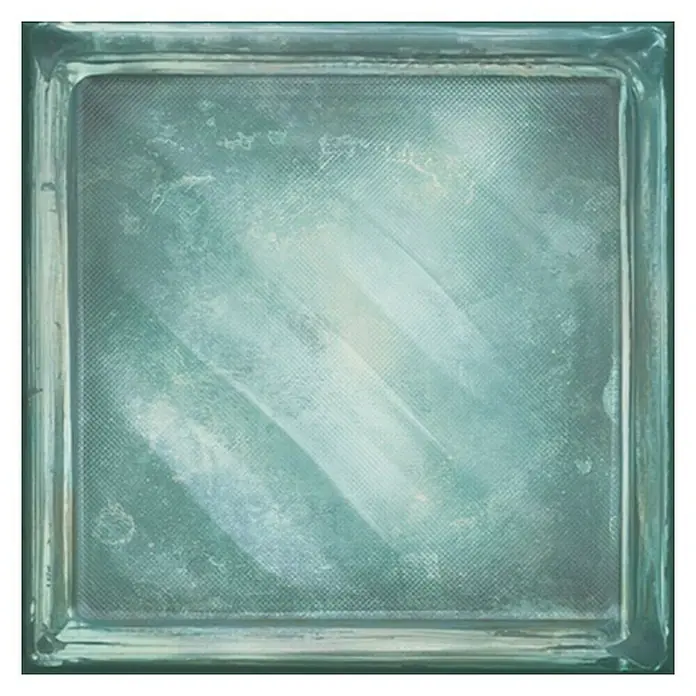 Wandfliese Cristal Blue Vitro - 20,1 x 20,1 cm, Blau, Glänzend - Vorderansicht