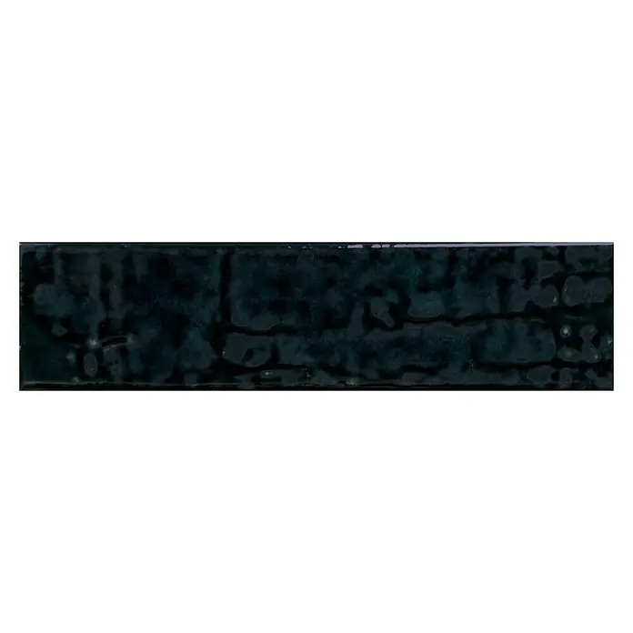 Wandfliese Raku Sapphire - 7,5 x 30 cm, Blau, Glänzend - Vorderansicht