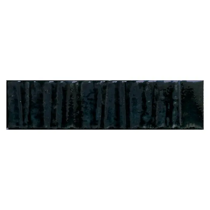 Wandfliese Raku Sapphire Prisma - 7,5 x 30 cm, Blau, Glänzend - Vorderansicht