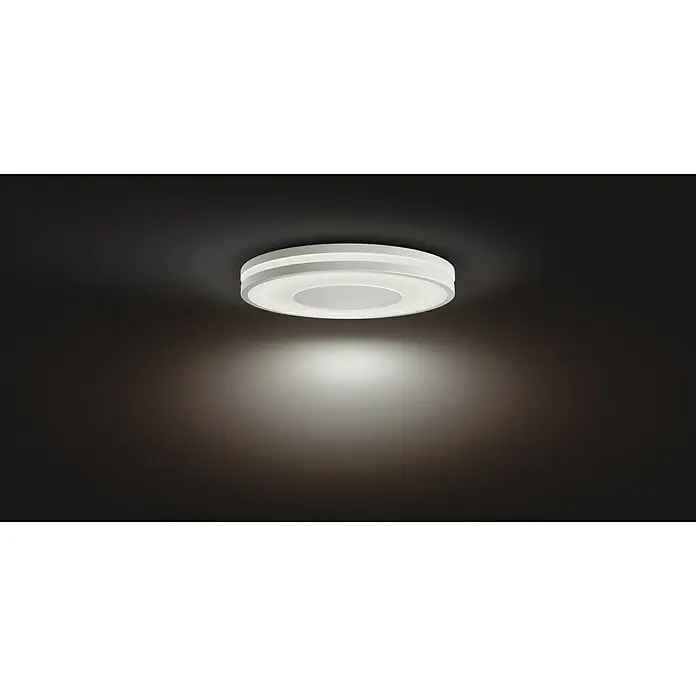 Philips Hue LED-Deckenleuchte rund - 27 W, Ø x H: 348 mm x 5,1 cm, Weiß, Kaltweiß - Stimmungsaufnahme