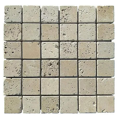 Baldosa de mosaico Travertino 4,8