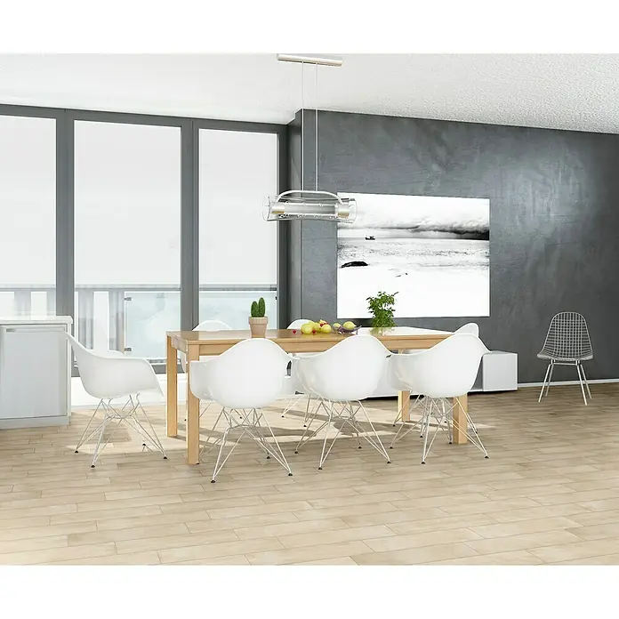 BHS Showroom Pavimento porcelánico Shabby - 15 x 60 cm, Marfil