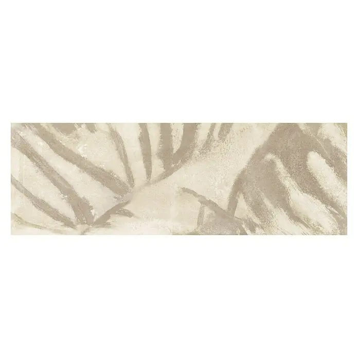 Revestimiento cerámico Betton Wall Deco Leaves - 30 x 90 cm, Marfil, Efecto cemento