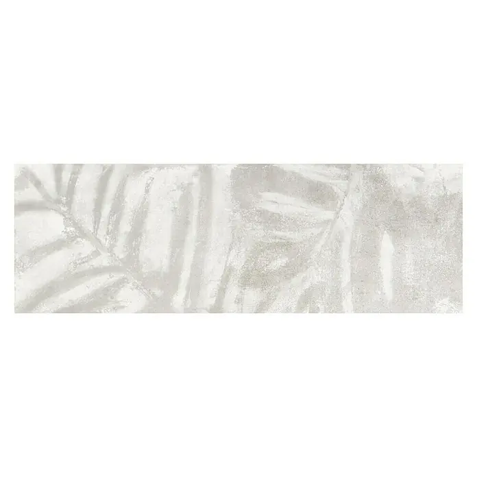 BHS Showroom Revestimiento cerámico Betton Wall Deco Leaves - 30 x 90 cm, Blanco, Efecto cemento