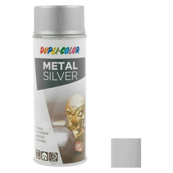 Dupli-Color Effect Bronsspray Zilver - Zilver, Hoogglans, Sneldrogend, 400 ml
