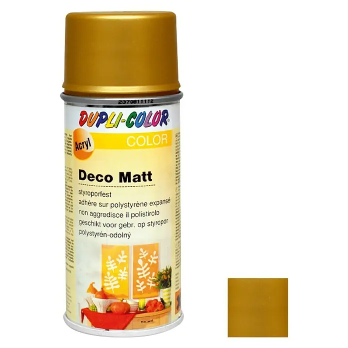 Dupli-Color Deco Mat Acrylspuitlak Goud/brons - Goud/brons, 150 ml, Mat