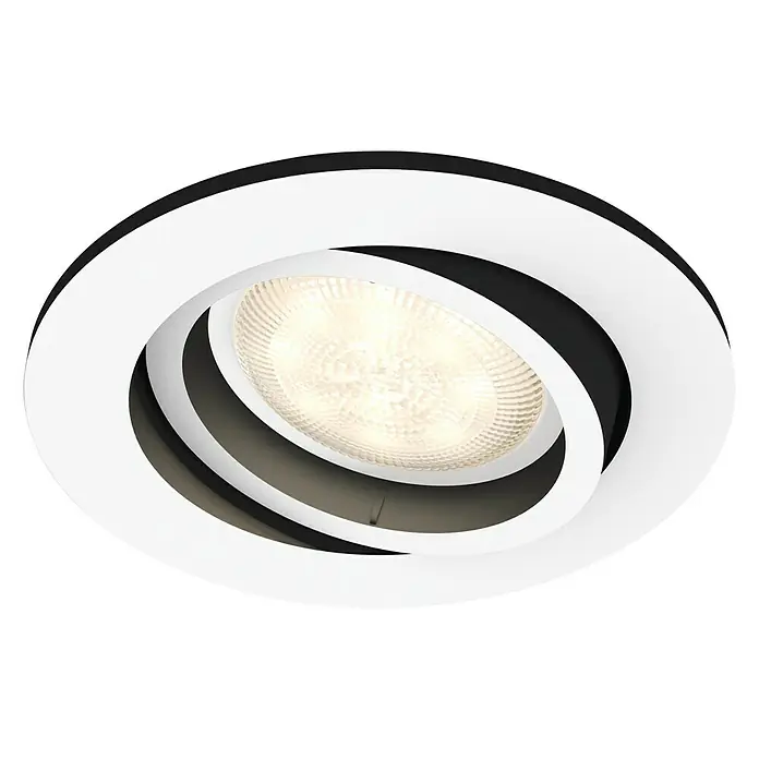 Philips Hue LED-Einbauspot Milliskin Erweiterung - 5 W, Weiß, Durchmesser: 9 cm - Vorderansicht