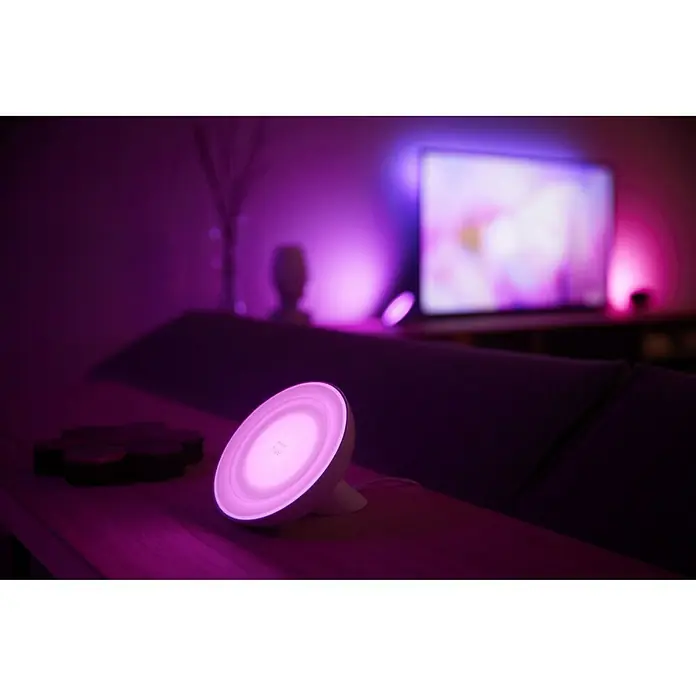 Philips Hue LED-Tischleuchte Bloom - 7,2 W, Weiß, Höhe: 10,1 cm - Stimmungsaufnahme