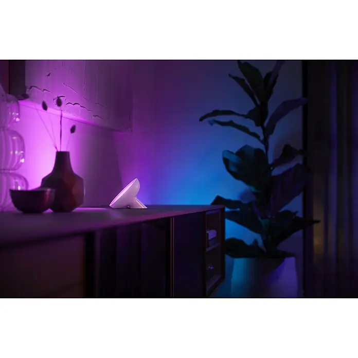 Philips Hue LED-Tischleuchte Bloom - 7,2 W, Weiß, Höhe: 10,1 cm - Stimmungsaufnahme