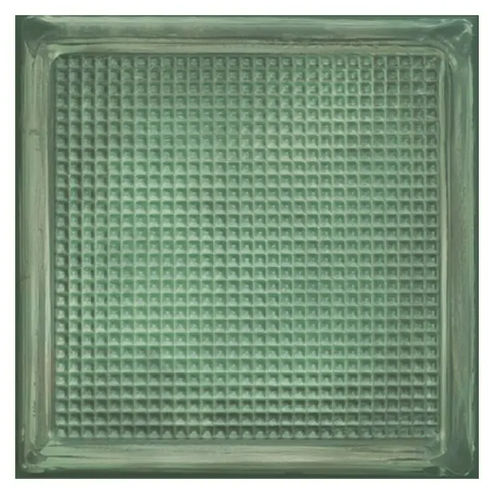 Wandfliese Cristal Green Brick - 20,1 x 20,1 cm, Grün, Glänzend - Vorderansicht