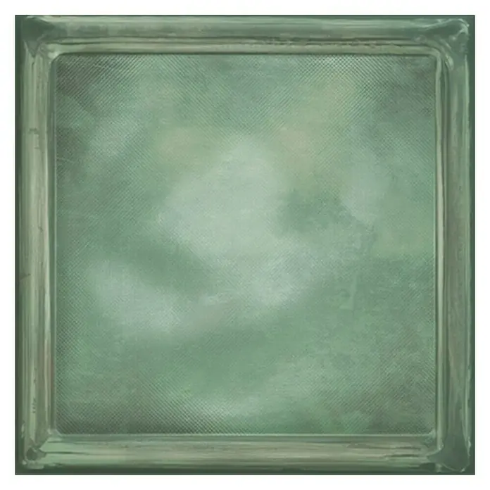 Wandfliese Cristal Green Pave - 20,1 x 20,1 cm, Grün, Glänzend - Vorderansicht