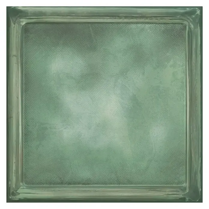 Wandfliese Cristal Green Pave - 20,1 x 20,1 cm, Grün, Glänzend - Vorderansicht