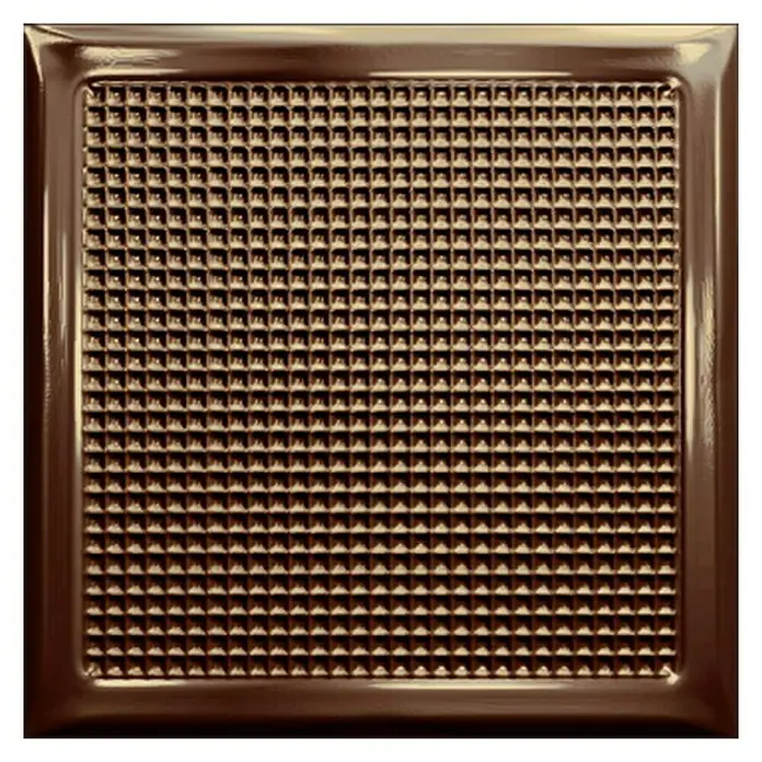 Wandfliese Cristal Titanium Brick - 20,1 x 20,1 cm, Titan, Glänzend - Vorderansicht