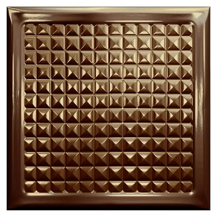 Wandfliese Cristal Titanium Brick - 20,1 x 20,1 cm, Titan, Glänzend - Vorderansicht