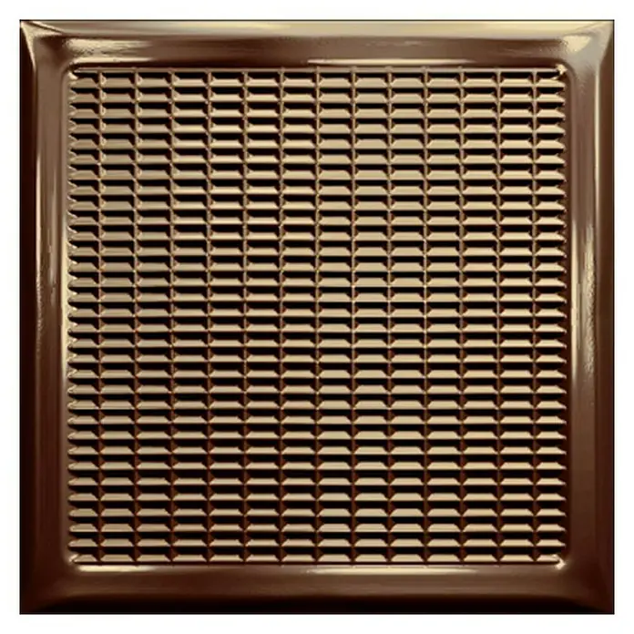 Wandfliese Cristal Titanium Brick - 20,1 x 20,1 cm, Titan, Glänzend - Vorderansicht