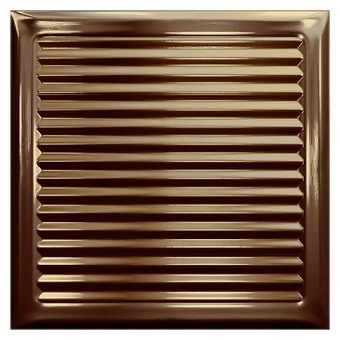 Wandfliese Cristal Titanium Brick - 20,1 x 20,1 cm, Titan, Glänzend - Vorderansicht
