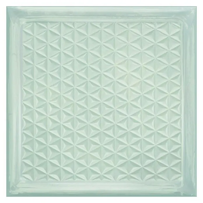 Wandfliese Cristal White Brick - 20,1 x 20,1 cm, Weiß, Glänzend - Vorderansicht
