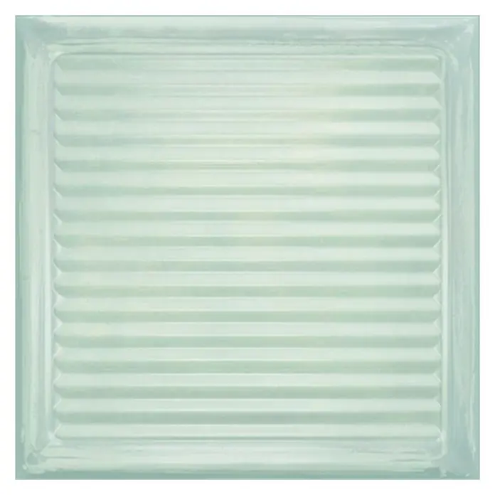 Wandfliese Cristal White Brick - 20,1 x 20,1 cm, Weiß, Glänzend - Vorderansicht