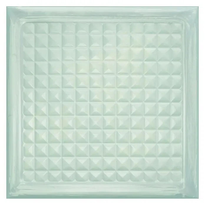 Wandfliese Cristal White Brick - 20,1 x 20,1 cm, Weiß, Glänzend - Vorderansicht