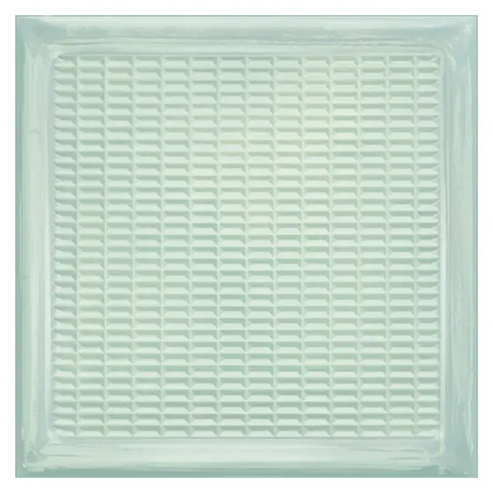 Wandfliese Cristal White Brick - 20,1 x 20,1 cm, Weiß, Glänzend - Vorderansicht