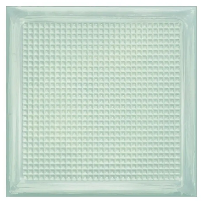 Wandfliese Cristal White Brick - 20,1 x 20,1 cm, Weiß, Glänzend - Vorderansicht