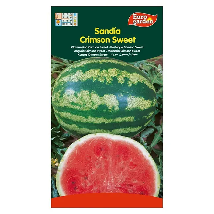 Euro Garden Semillas de vegetales Sandía crimson sweet - Cosecha: Junio
