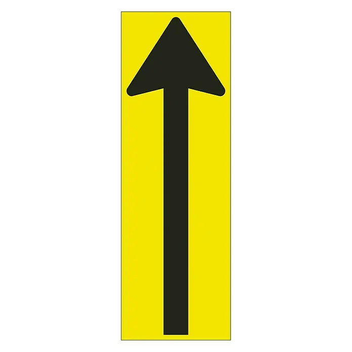Pickup Etiqueta adhesiva - L x An: 300 x 100 mm, Flecha, Amarillo/Negro