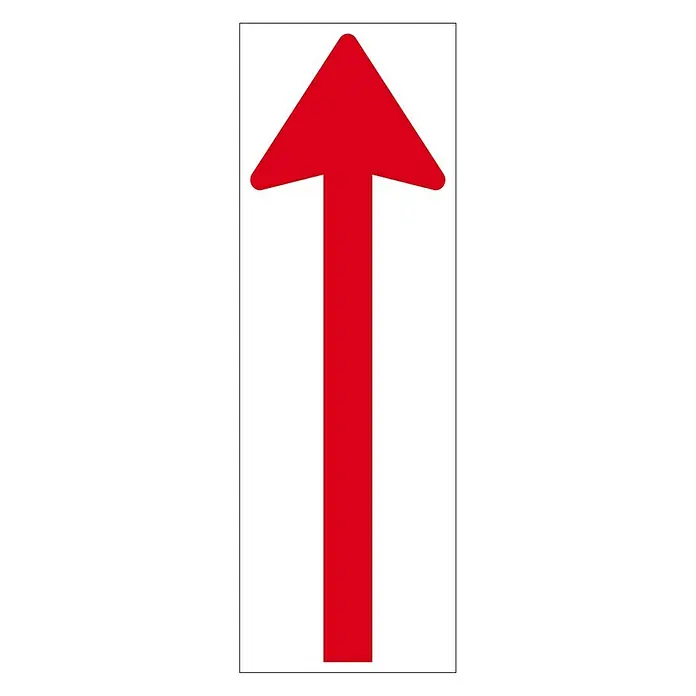 Pickup Etiqueta adhesiva - L x An: 300 x 100 mm, Flecha, Rojo/Blanco