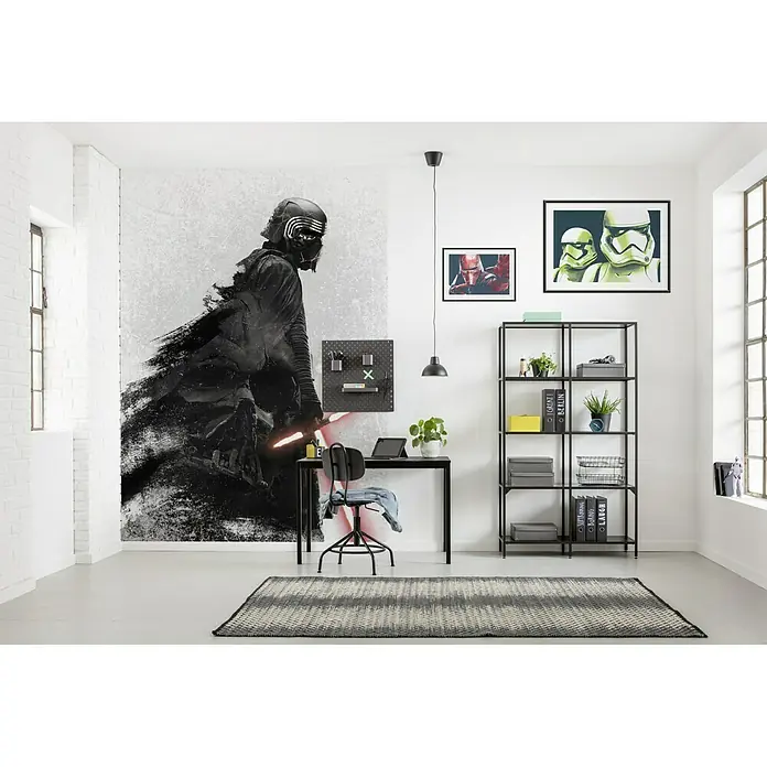 Komar Star Wars Fototapete Kylo Vader Shadow - 4 -tlg., B x H: 200 x 280 cm, Vlies - Stimmungsaufnahme