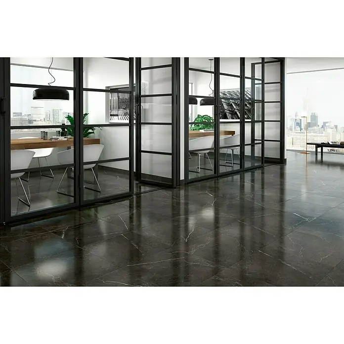 BHS Showroom Pavimento porcelánico Nival - 60 x 60 cm, Negro