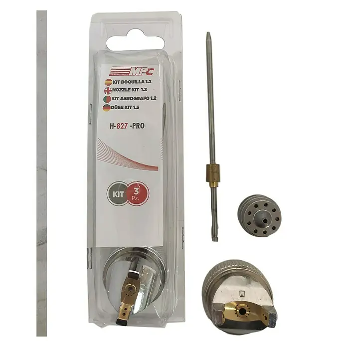 MPC Boquilla de pulverización - Diámetro boquilla: 1,2 mm, Específico para: Pistola de pintura neumática MPC H-827 PRO, 3 ud.
