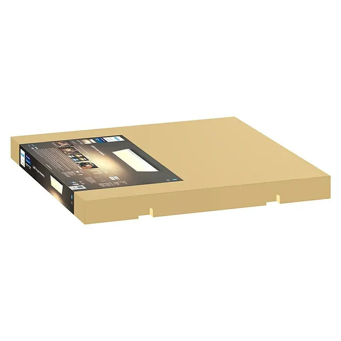Philips Hue LED-Panel Aurelle - 46 W, L x B x H: 60 x 60 x 4,6 cm, Weiß, Warmweiß - Vorderansicht