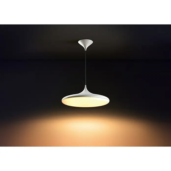 Philips Hue LED-Pendelleuchte Cher - 39 W, Weiß, Neutralweiß, Höhe: 175 cm - Stimmungsaufnahme
