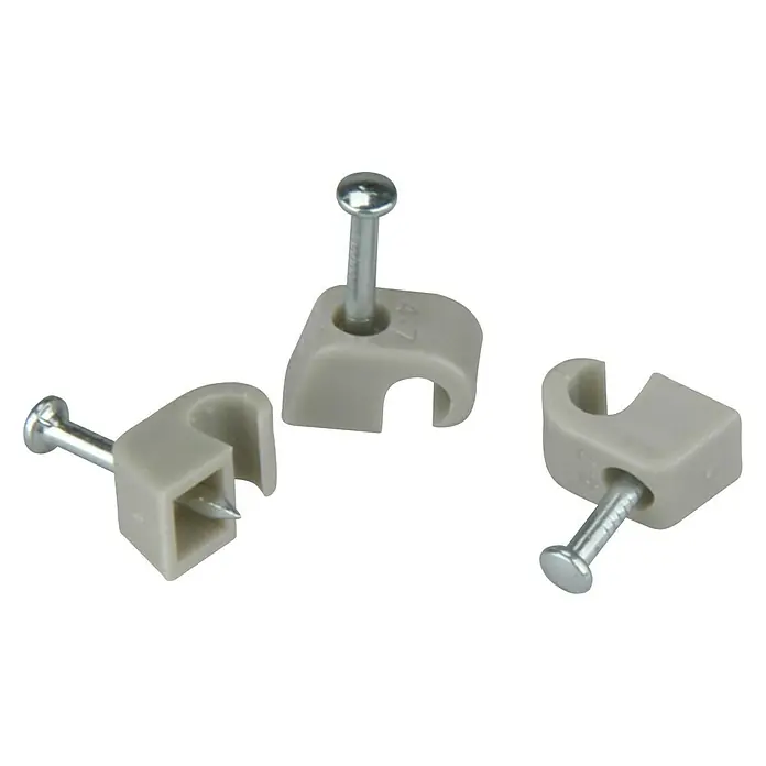 BAUHAUS Obujmica s čavlićem - 4 - 7 mm, 18 mm, 100 Kom., Sive boje - Pogled odozgo